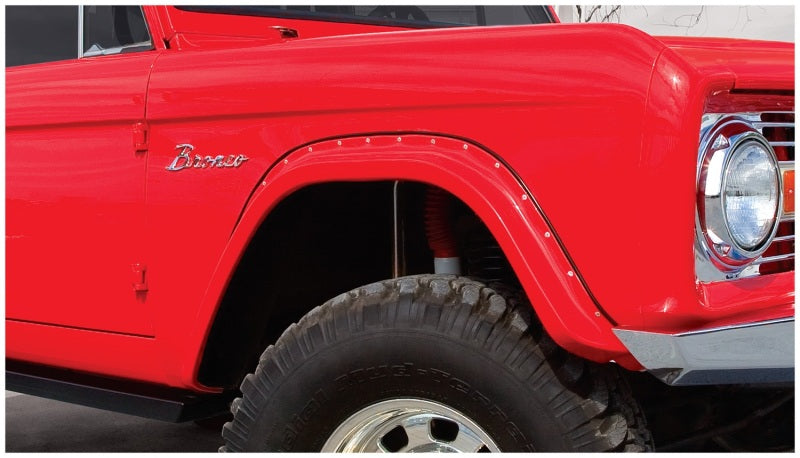 Bushwacker 66-77 Ford Bronco Cutout Style Flares 2pc - Black 20001-07 20001-07 Photo - Mounted