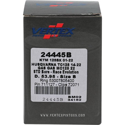 Vertex Pistons Vertex Piston 01-24 KTM 125 SX 125cc Cast Race Evolution Piston Kit 24445B 24445B Photo - Primary