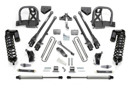 Fabtech 08-10 Ford F450/F550 4WD 6in 4 Link System w/DL 4.0 Coilovers & Rear DL Shocks K2055DL K2055DL Photo - Primary