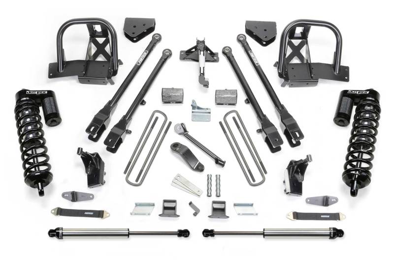 Fabtech 08-10 Ford F450/F550 4WD 6in 4 Link System w/DL 4.0 Coilovers & Rear DL Shocks K2055DL K2055DL Photo - Primary