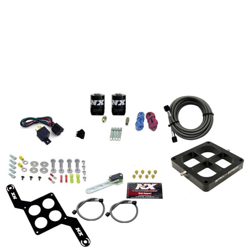 Nitrous Express Dry Dual Stage Billet Crossbar Plate System 100-1000hp (4500 Flange) w/o Bottle 66247-00 66247-00 Photo - Primary
