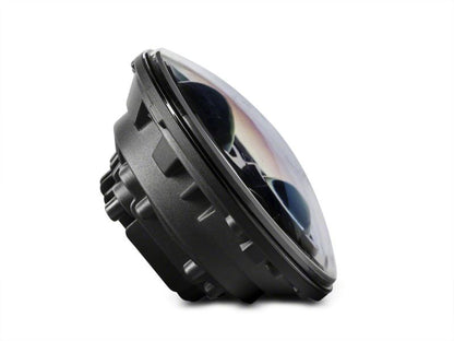 Raxiom 97-18 Jeep Wrangler TJ & JK 6-LED Headlights w/ Partial Halo- Blk Housing (Clear Lens) J135442 J135442 Photo - Close Up