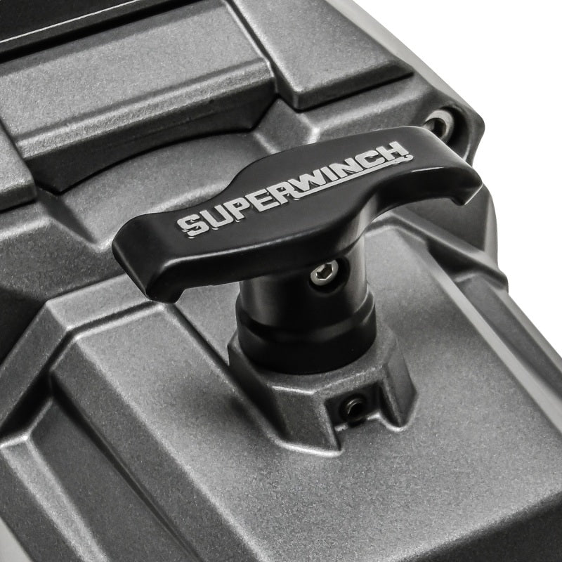 Superwinch 12000 LBS 12 VDC 3/8in x 80ft Synthetic Rope SX 12000SR Winch - Graphite 1712201 1712201 Photo - Unmounted