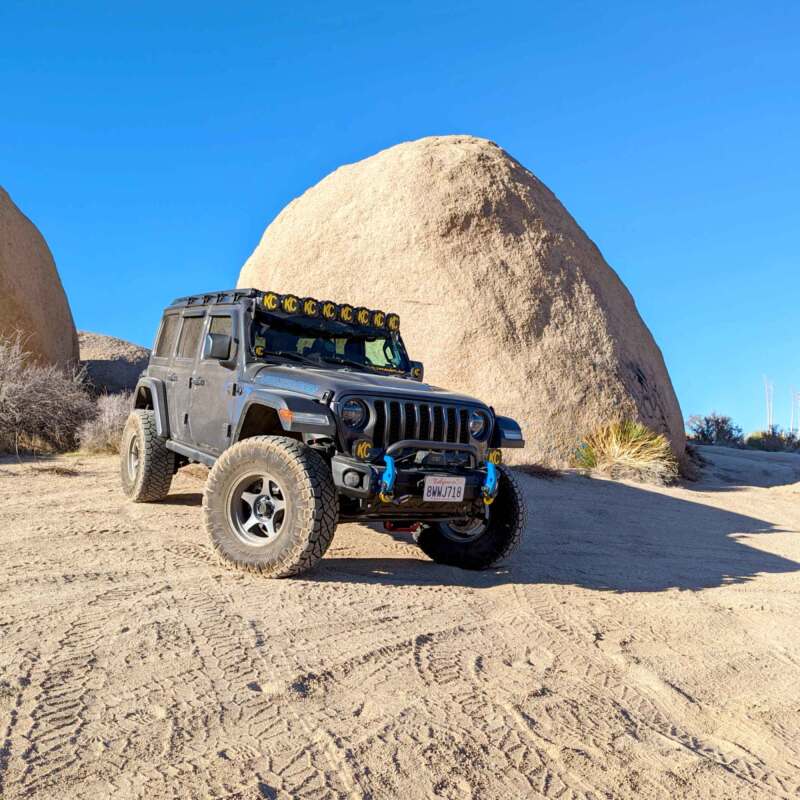 KC HiLiTES 2021+ Jeep Wrangler 4XE 50in Overhead Light Bar Mounting Bracket Set 7331 7331 Photo - lifestyle view