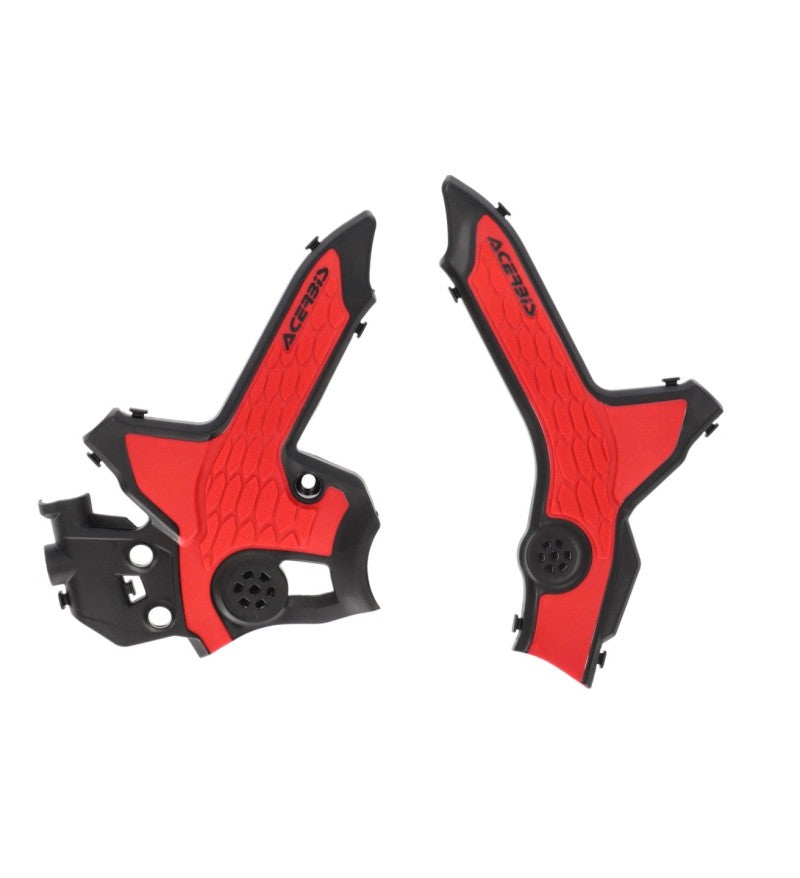 Acerbis 21+ Honda CRF300L Frame Guards- X-Grip - Black/Red 2979621042 2979621042 Photo - Primary