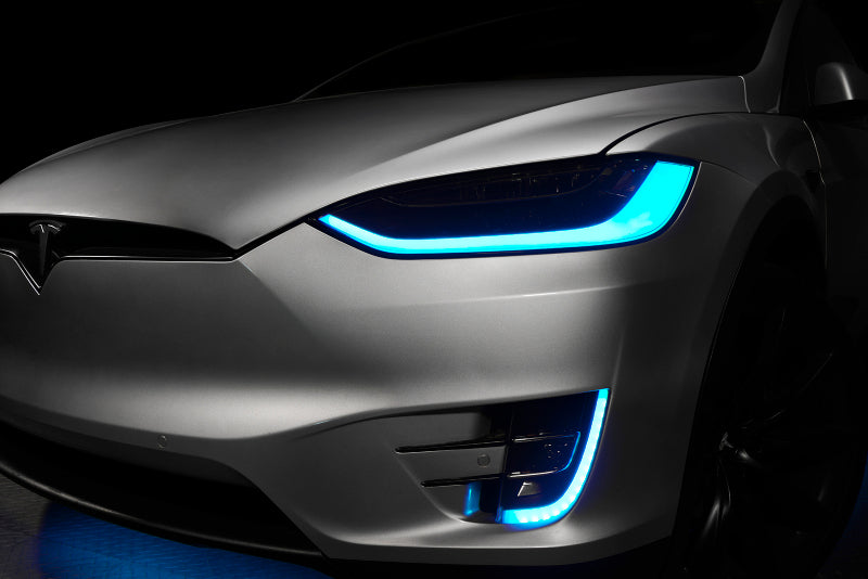 ORACLE Lighting 16-21 Tesla Model X Dynamic ColorSHIFT Headlight & Fog Light DRL Upgrade Kit 1467-332 1467-332 Photo - Mounted