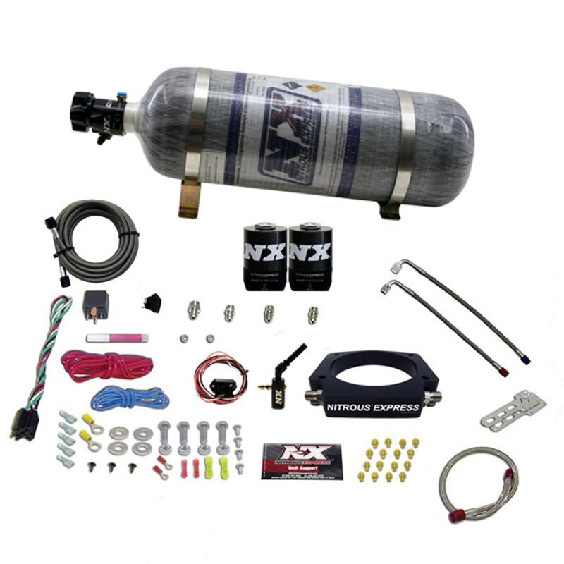 Nitrous Express 2014+ GM 6.2L Truck Nitrous Plate Kit (35-300HP) w/Composite Bottle 20937-12 20937-12 Photo - Primary