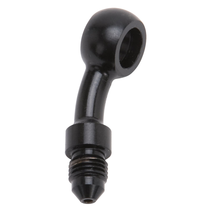 Russell Fitting Banjo 10mm 3/8" Id To # 3 An Male 35 Degree Bend Black Zinc 640513 Photo - Primary