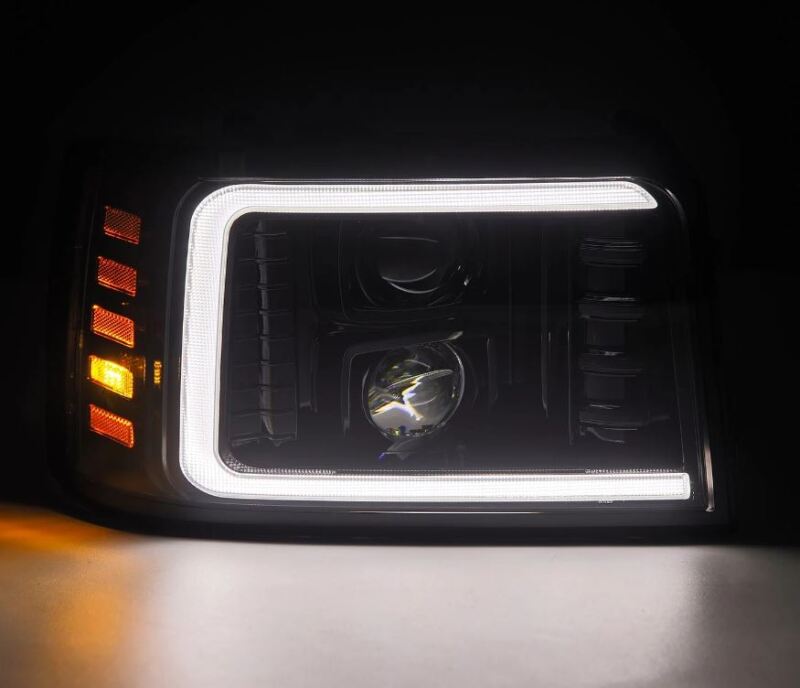 AlphaRex 92-96 Ford F-Series/Bronco PRO-Series Proj Headlights Alpha-Blk w/Seq. Sig & DRL 880265 880265 User 2
