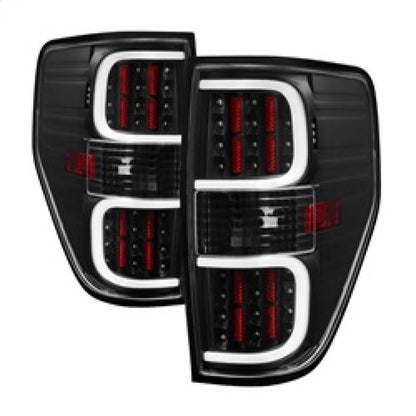 SPYDER xTune Ford F150 09-14 LED Tail Lights - Black ALT-ON-FF15009-LBLED-BK 5082169 5082169 Photo - Primary