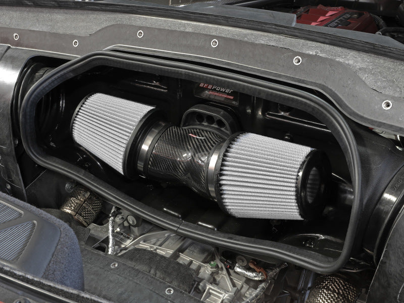 aFe 2020 Corvette C8 Track Series Carbon Fiber Cold Air Intake System With Pro DRY S Filters 57-10013D 57-10013D Installation Instructions