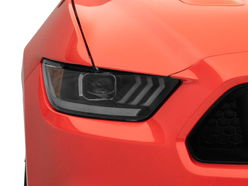 Raxiom 15-17 Ford Mustang GT350 GT500 LED Projector Headlights- Blk Housing (Clear Lens) 407613 407613 Photo - Close Up