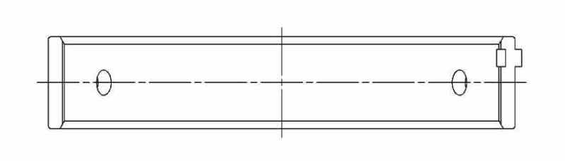 ACL Subaru FA20 0.025mm Oversized High Performance Main Bearing Set 5M8312H-.025 5M8312H-.025 Technical Drawing