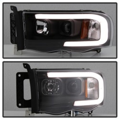 Spyder 02-05 Dodge Ram 1500 Light Bar Projector Headlights - Black (PRO-YD-DR02V2-LB-BK) 5084606 5084606 Photo - Unmounted