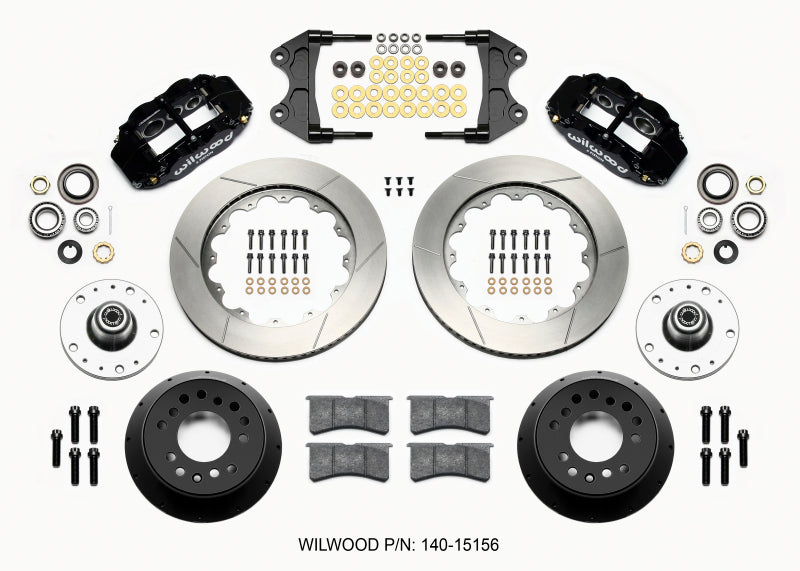 Wilwood Narrow Superlite 6R Front Hub Kit 14.00in WWE ProSpindle (5x4.75in 5x5.00in Hub) 140-15156 140-15156 Photo - Primary