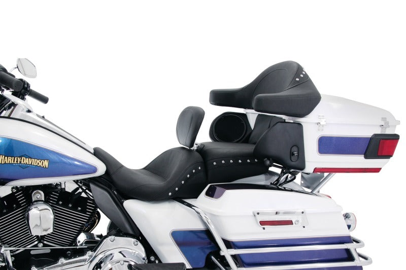 Mustang Motorcycle Mustang 93-13 Harley FL Touring Extended Arm Wrap w/Studs - Black 75332 75332 Photo - Primary