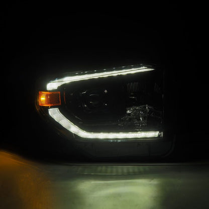 AlphaRex 14-21 Toyota Tundra PRO-Series Projector Headlights Black w/Seq. Sig. + DRL 880840 880840 User 2