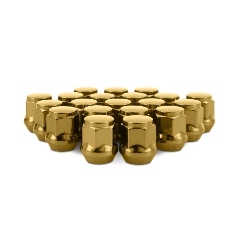 Mishimoto Steel Acorn Lug Nuts M12 x 1.5 - 20pc Set - Gold MMLG-AC1215-20GD MMLG-AC1215-20GD User 1