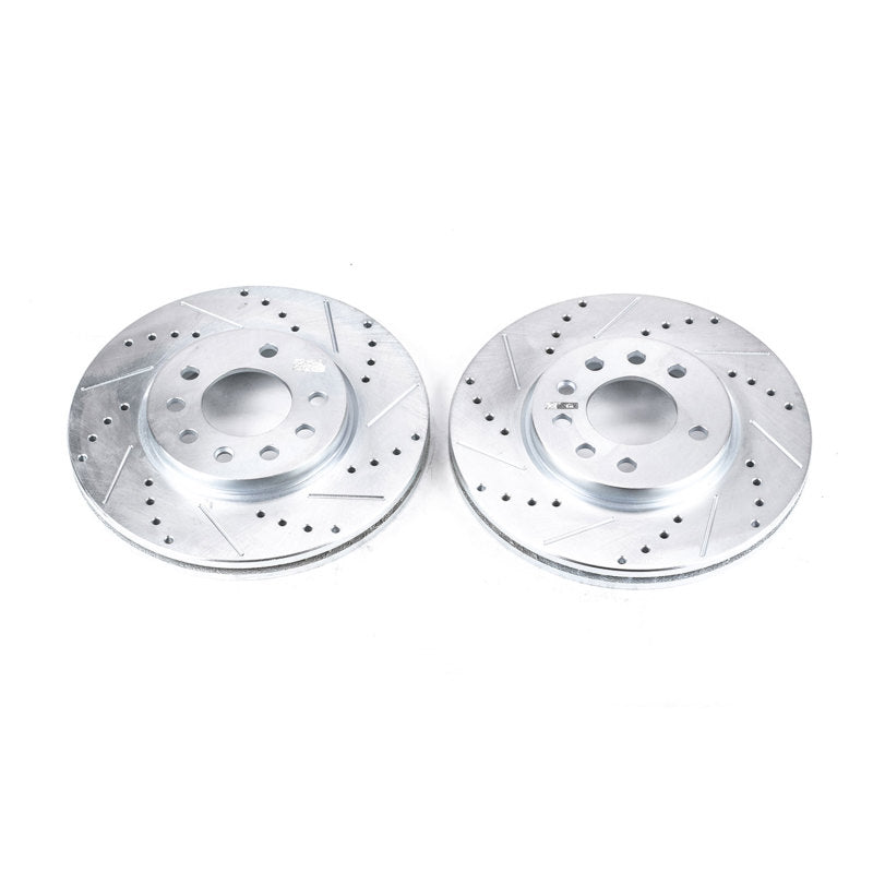 PowerStop Power Stop 94-96 Saab 900 Front Drilled & Slotted Rotor (Pair) EBR462XPR