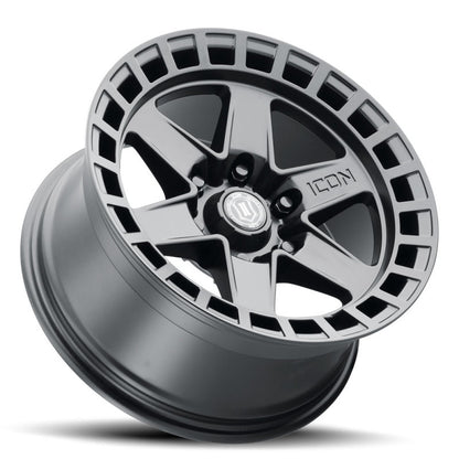 ICON Raider 17x8.5 6x5.5 0mm Offset 4.75in BS Satin Black Wheel 3417858347SB 3417858347SB User 1