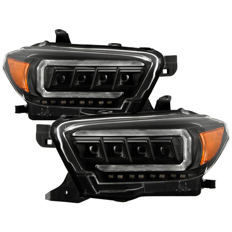 Spyder 16-20 Toyota Tacoma Halogen Model Only High-Power LED Headlights - Black PRO-YD-TT16HALAP-BK 5088376 5088376 Photo - Primary
