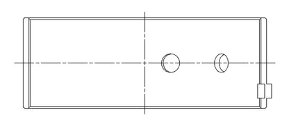 ACL Holden/Opel Race Series Standard Size Con Rod Bearing Set 4B2322H-STD 4B2322H-STD Technical Drawing
