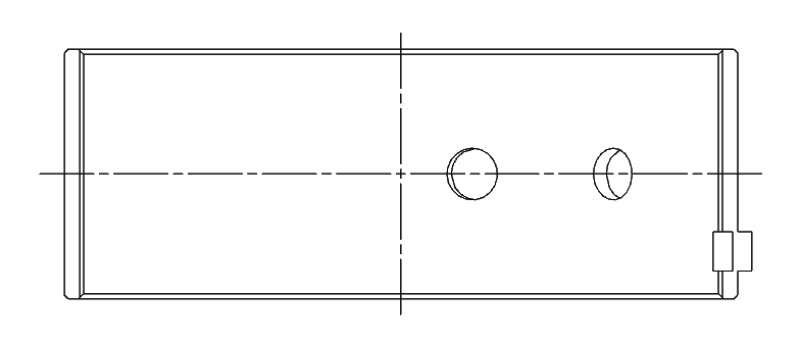 ACL Holden/Opel Race Series 0.50mm Oversized Con Rod Bearing Set 4B2322H-.50 4B2322H-.50 Technical Drawing