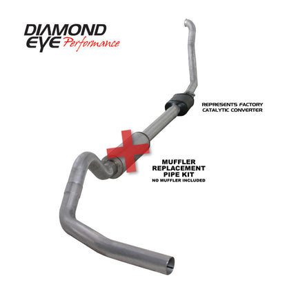 Diamond Eye Performance Diamond Eye KIT 4in MFLR RPLCMENT PIPE TB SGL ALUM 94-97 5 7 3L F250/F350 PWRSTROKE NFS W CARB STDS K4306A-RP K4306A-RP Photo - Primary