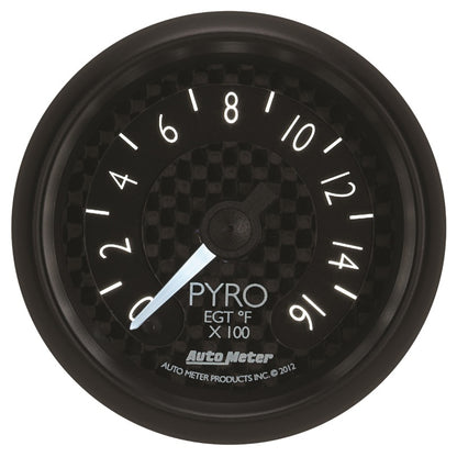Autometer Gauge, Pyrometer (EGT), 2 1/16", 1600 deg. F, Digital Stepper Motor 8044 User 4