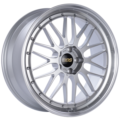 BBS LM 21x9 5x120 ET32 Diamond Silver Center Diamond Cut Lip Wheel -82mm PFS/Clip Required LM260DSPK LM260DSPK Photo - Primary
