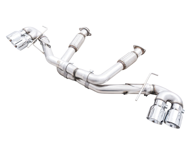 AWE Tuning 2020 Chevrolet Corvette (C8) Track Edition Exhaust - Quad Chrome Silver Tips 3020-42080 3020-42080 Photo - Primary