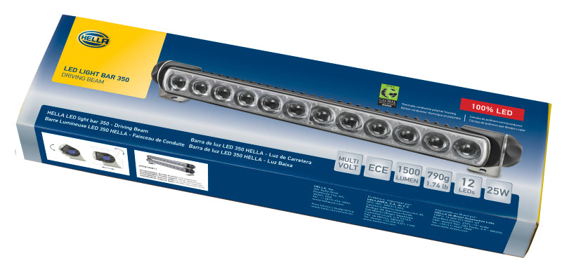 Hella Led Light Bar 350 / 14in Driving Beam - Clear 958040071 958040071 Photo - in package