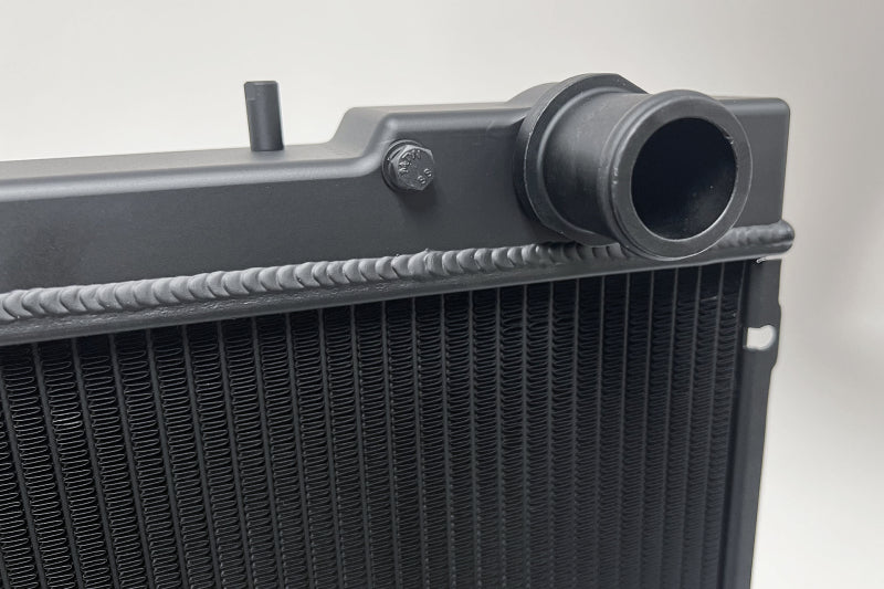 CSF R32 Nissan Skyline GT-R / GT-S Full Billet Aluminum High-Performance Radiator - Black Finish 7217B 7217B Photo - Close Up