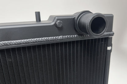 CSF R32 Nissan Skyline GT-R / GT-S Full Billet Aluminum High-Performance Radiator - Black Finish 7217B 7217B Photo - Close Up