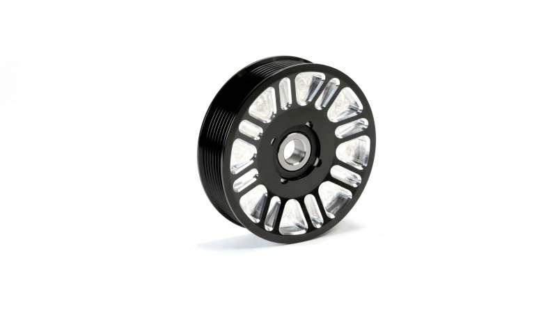 Fleece Performance 03-18 Dodge 2500/3500 Cummins Upper Fan Pulley Idler (Black Contrast) FPE-34657-BLK-SPK FPE-34657-BLK-SPK User 1