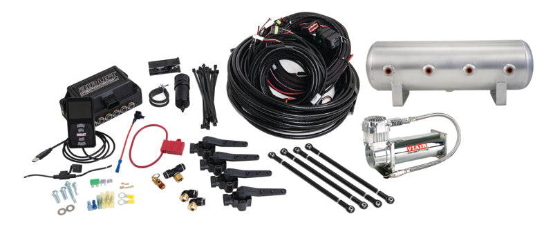 Air Lift Performance 3H (3/8 Air Line 2.5 Gal  Raw Aluminum Tank VIAIR 444C Comp) 27696 27696 Photo - Primary