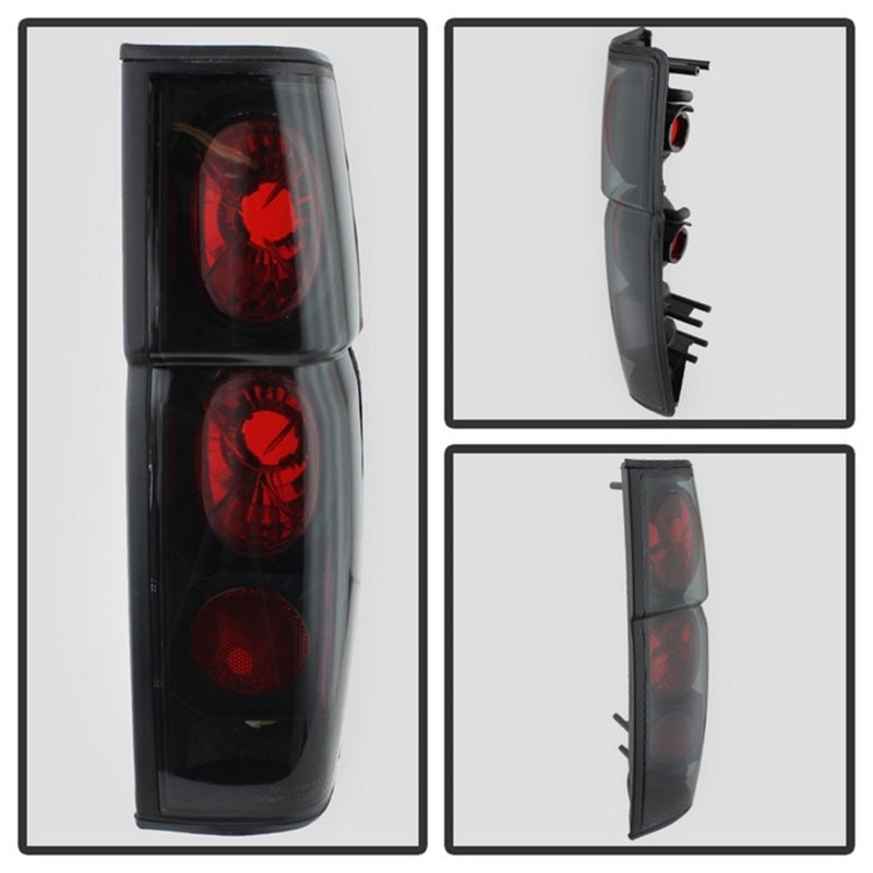 Spyder Nissan Hardbody 86-97 Euro Style Tail Lights Black Smoke ALT-YD-NH86-BSM 5078216 5078216 Photo - Unmounted