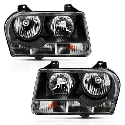 ANZO 2005-2010 Chrysler 300 Crystal Headlight Black 121544 121544 Photo - Primary