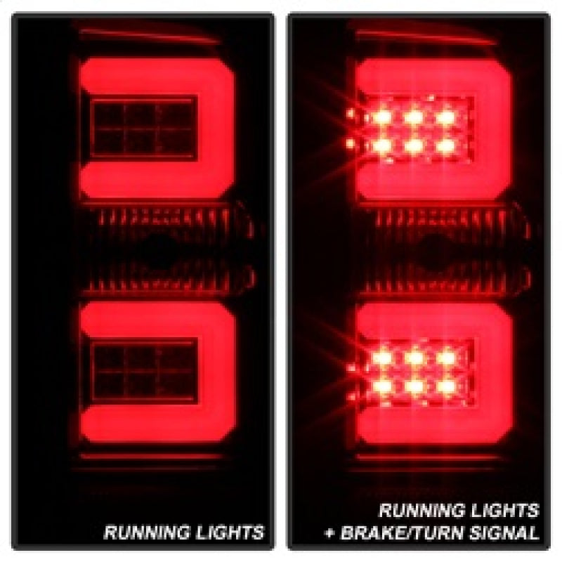 Spyder Chevy Silverado 2016-2017 Light Bar LED Tail Lights - Red Clear ALT-YD-CS16-LED-RC 5083753 5083753 Photo - Unmounted