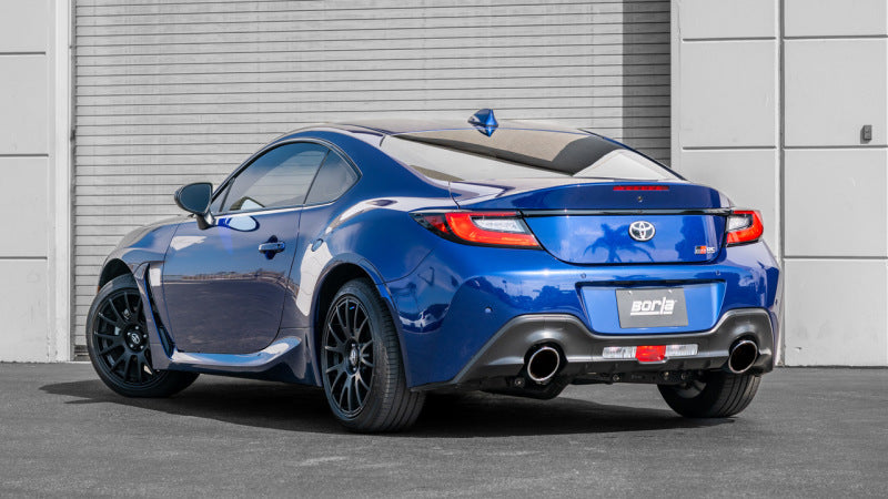 Borla 22-23 Subaru BRZ/Toyota GR86 2.4L RWD AT/MT S-Type Catback Exhaust - Polished Tips 140909 140909 Photo - Mounted