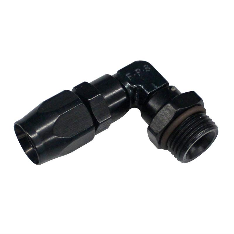 Fragola -12AN x 90 Degree x 1 1/16-12 (12) Hose End - Black 189012-BL 189012-BL Photo - Primary