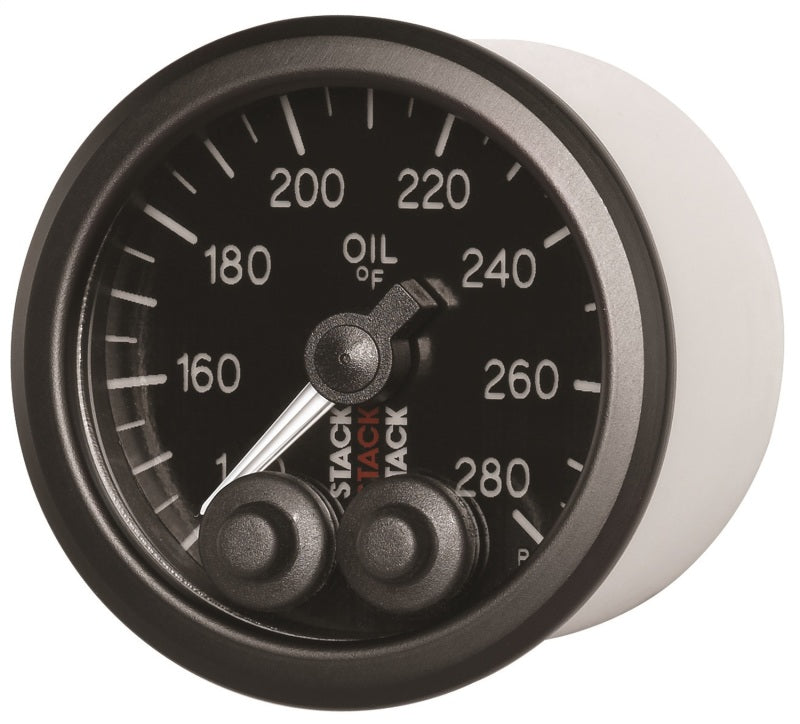 Autometer Oil Temp, Pro-control, 52mm, Blk, 140-280 °f, Stepper Motor, 1/8" Nptf ST3510 User 3