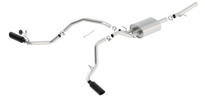 Borla 14-18 GMC Sierra 1500 5.3L Reg Cab 78.8in Bed 2.75 to 2.25in Atak Catback (Black Chrome Tip) 140720BC 140720BC Photo - Primary