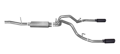 Gibson 11-19 Chevrolet Silverado 2500 HD LT 6.0L 3.5in/3in Cat-Back Dual Split Exhaust - Black Elite 65651B 65651B Photo - Primary