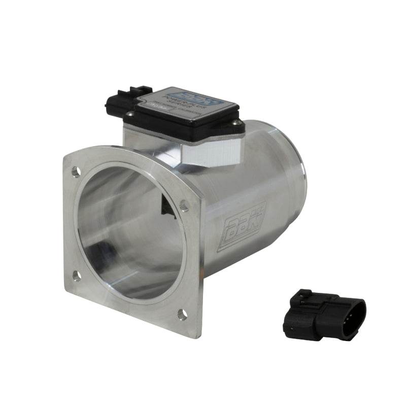 BBK 94-95 Mustang 5.0 Mass Air Meter 76mm 24 lb Inj. Cold Air Calibration CNC Billet Housing 80095 80095 Photo - Primary