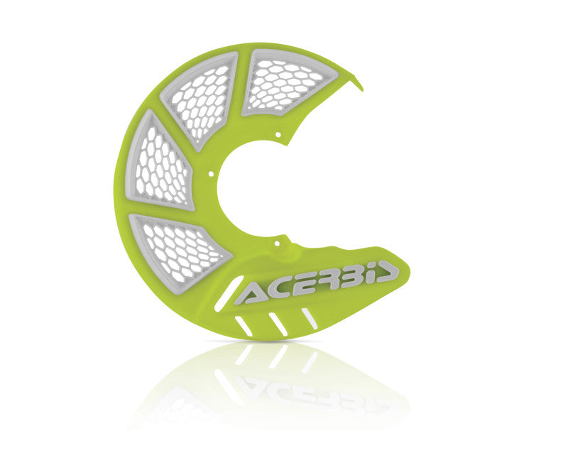 Acerbis X-Brake Vented Disc Cover - Flo-Yellow/White 2449494310 2449494310 Photo - Primary
