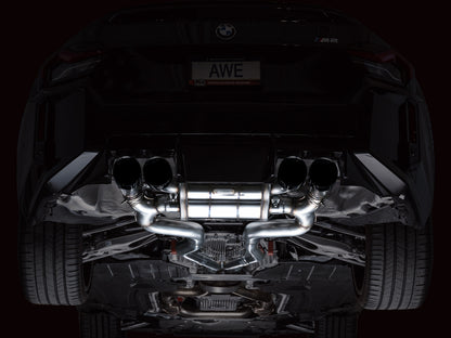 AWE Tuning 23-24 BMW G87 M2 SwitchPath Edition Exhaust - Diamond Black Tips 3025-43487 3025-43487 Photo - Mounted
