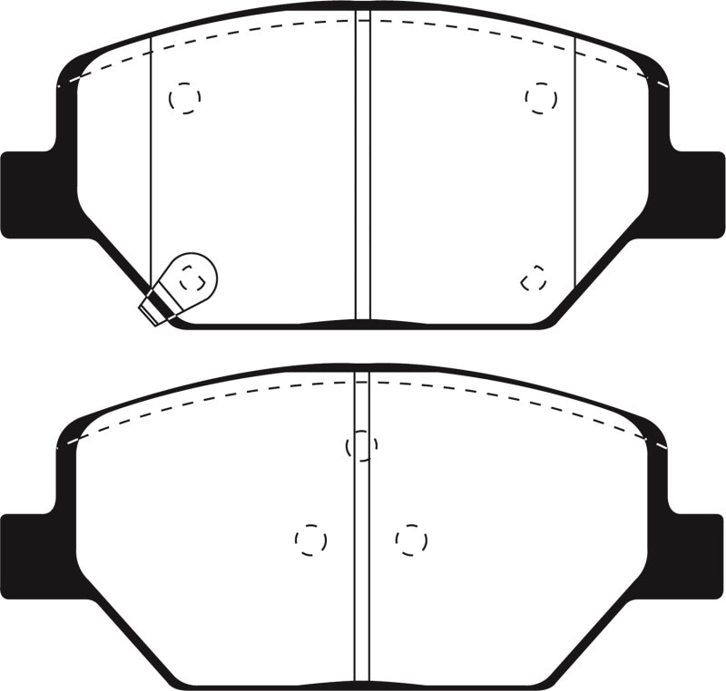EBC 15-18 Chevrolet Camaro Ultimax Replacement Front Brake Pads UD1886 UD1886 Photo - Primary