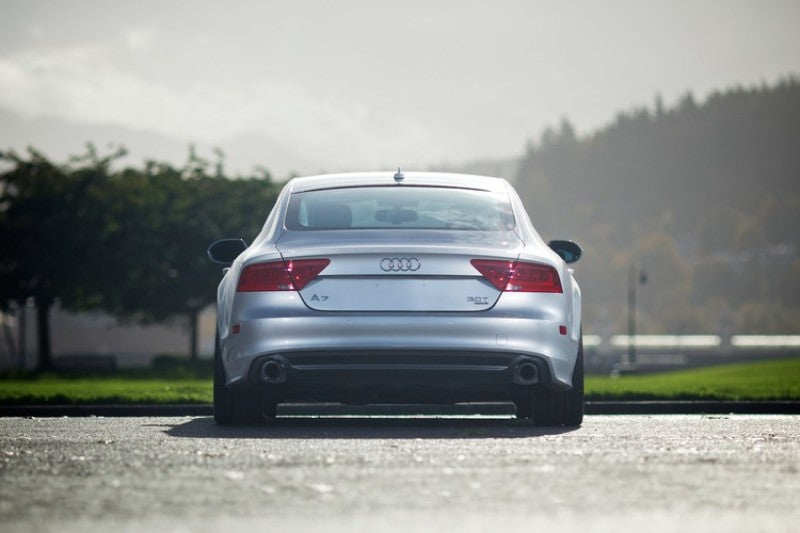 AWE Tuning Audi C7 A7 3.0T Touring Edition Exhaust - Dual Outlet Chrome Silver Tips 3015-32070 3015-32070 Photo - Mounted