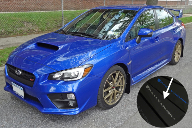 Rally Armor 2015+ Subaru WRX & STI Sedan Mud Flap Silver Logo MF32-UR-BLK/SIL User 1